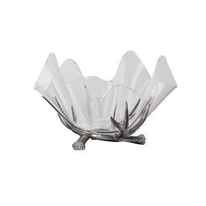 Arthur Court Design Antler Acrylic Bowl With Stand